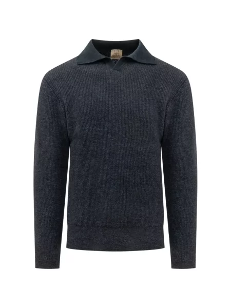 Lung tricou polo Rakki albastru