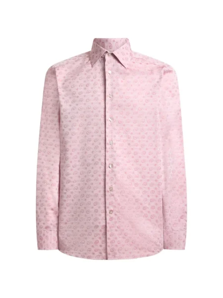 Cămașă Etro cu model paisley roz