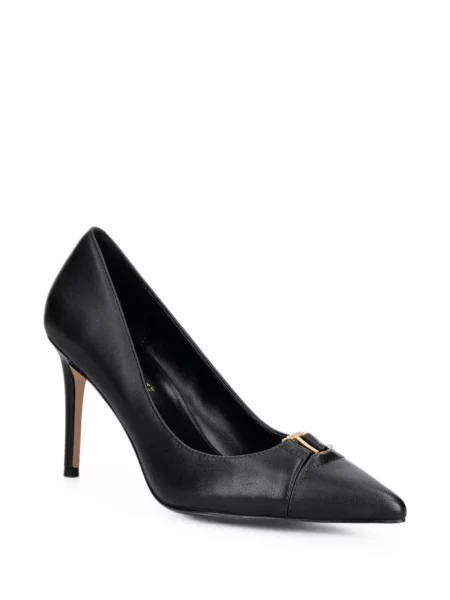 Pantofi cu toc Twinset cu autograf negru