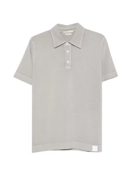Tricou polo Daniele Fiesoli scurt gri