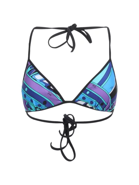 Top Pucci cu imagine albastru