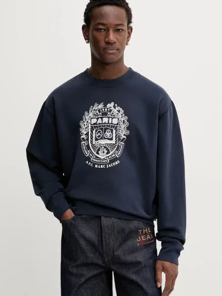 A.P.C. hanorac de A.P.C. x MARC JACOBS bleumarin cu imprimeu