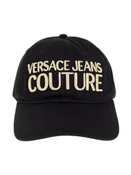 Czapka z daszkiem Versace Jeans Couture czarna