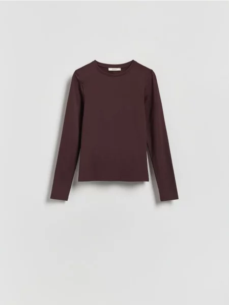 Tricou mânecă lungă Reserved maro