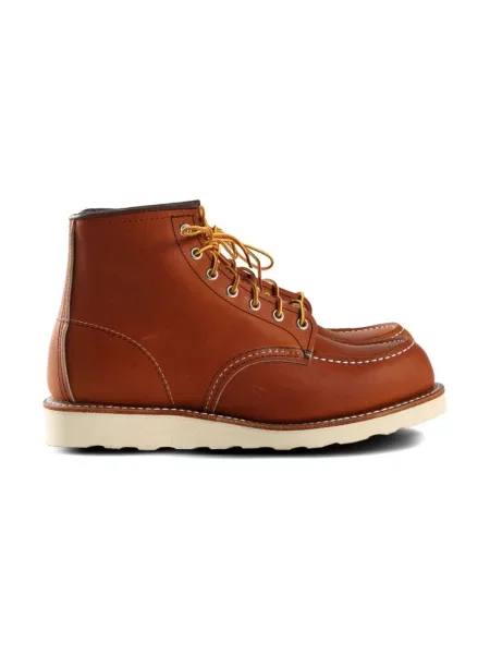 Botki Red Wing Shoes skórzane biznesowe czerwone