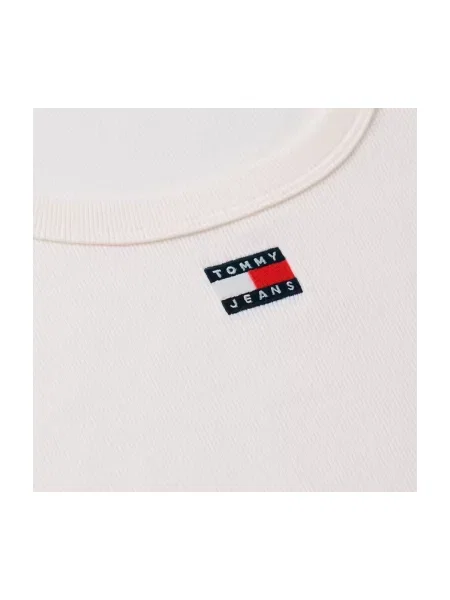 Denim ruha Tommy Jeans fehér
