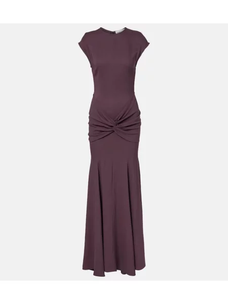 Rochie maxi Tove din jerseu de costum violet