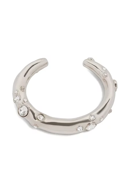Bransoletka Dries Van Noten z kryształkami srebrna