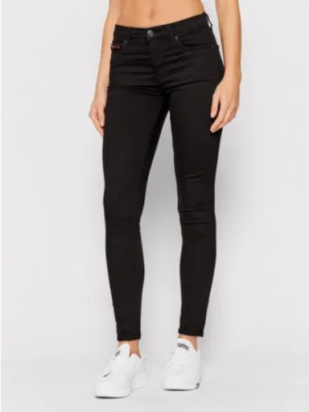 Tommy Jeans Blugi Nora Skinny Fit negru