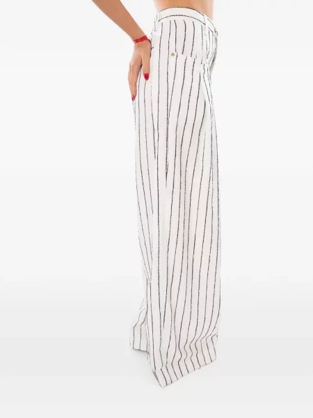 Pantaloni White Sand alb
