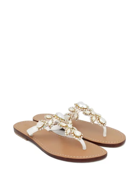 Sandale Mystique de cristal alb