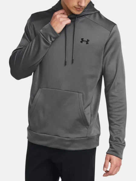 Флийс суичър с качулка Under Armour сиво