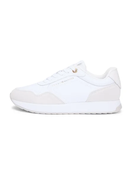 Sneakers Tommy Hilfiger Monogram Mix Runner alb