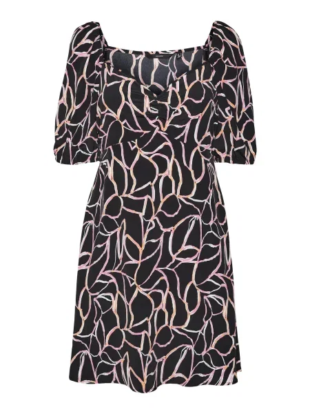VERO MODA Rochie NYA portocaliu / roz / negru alb