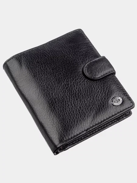 ST Leather Accessories Гаманець Шкіра чорний