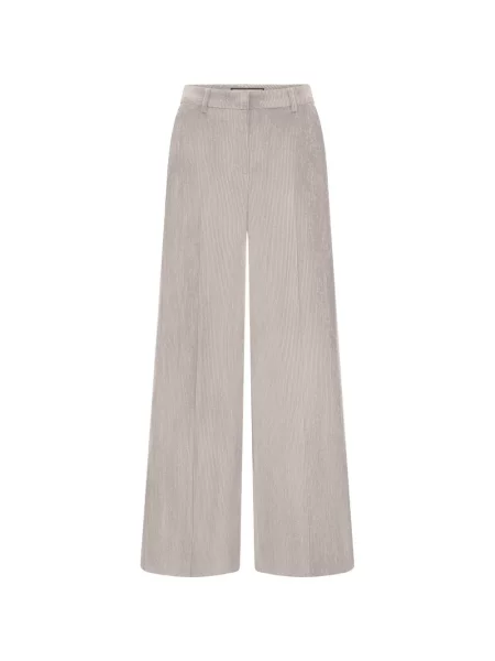 Pantaloni Seductive de catifea cord gri