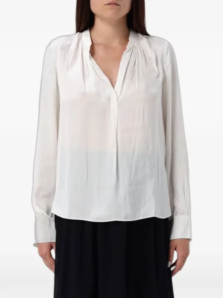 Lung bluză Ea7 Emporio Armani alb
