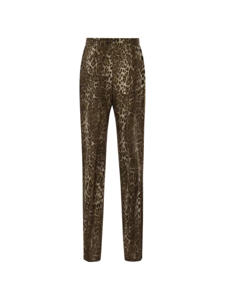 Pantaloni Max Mara de mătase cu imagine