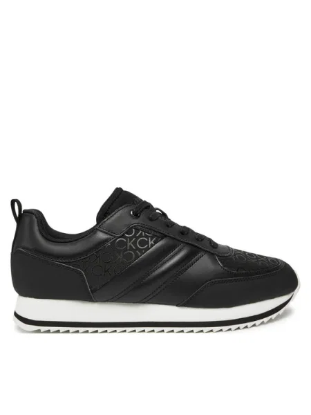 Маратонки Calvin Klein LOW TOP LACE UP REPR MONO черно