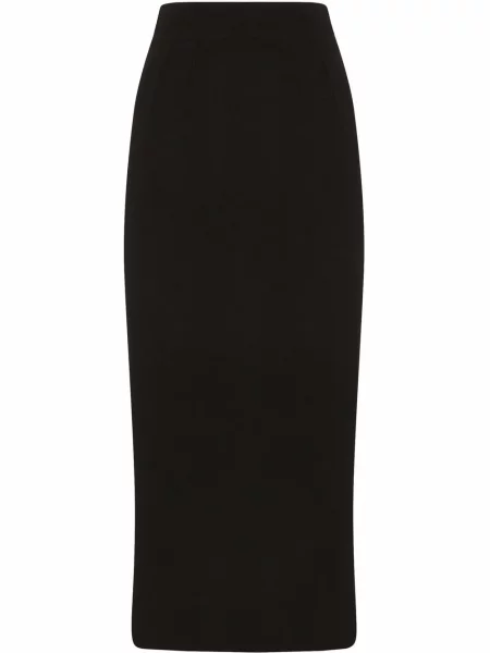 Fustă Dolce & Gabbana de lână negru