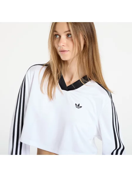 Adidas Блуза adicolor Football Jacquard бял