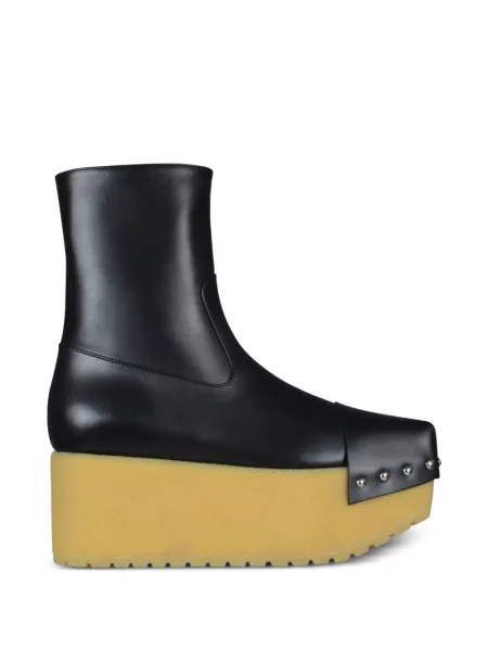 Cizme scurte Moncler cu tepi negru