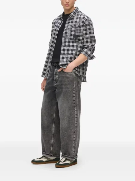 Szerokie jeansy Karl Lagerfeld Jeans szare