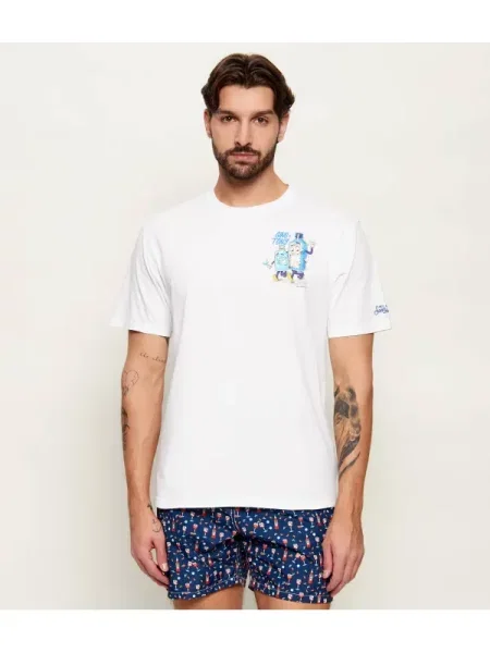 ST.Barth Tricou PORTLAND | ST. BARTH X CRYPTO PUPPETS alb
