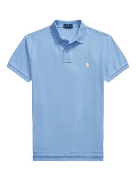 Șapcă Polo Ralph Lauren cu broderie din țesătură twill în carouri albastru