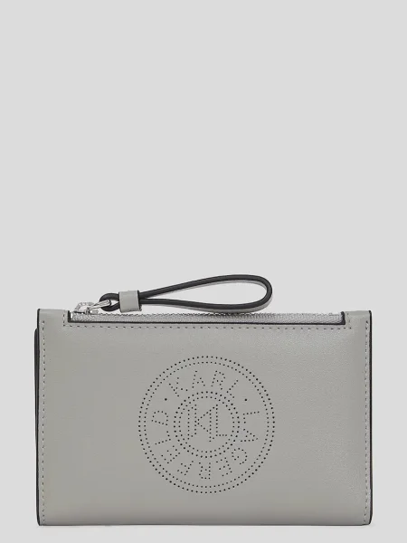 Портмоне Karl Lagerfeld K/CIRCLE сиво