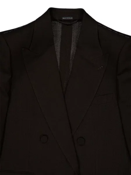 Sacou Tom Ford cu două rânduri de nasturi maro