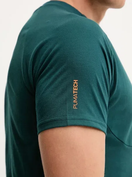 Тренувальна футболка Puma з принтом сірий