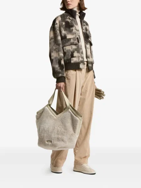 Geacă Peserico cu model camuflaj verde