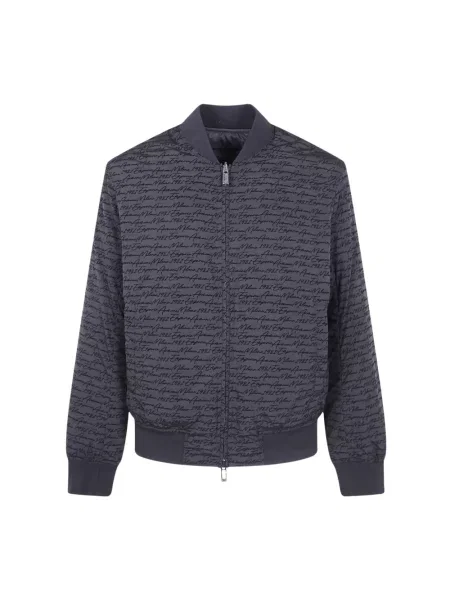 Kurtka Emporio Armani z nadrukiem czarna