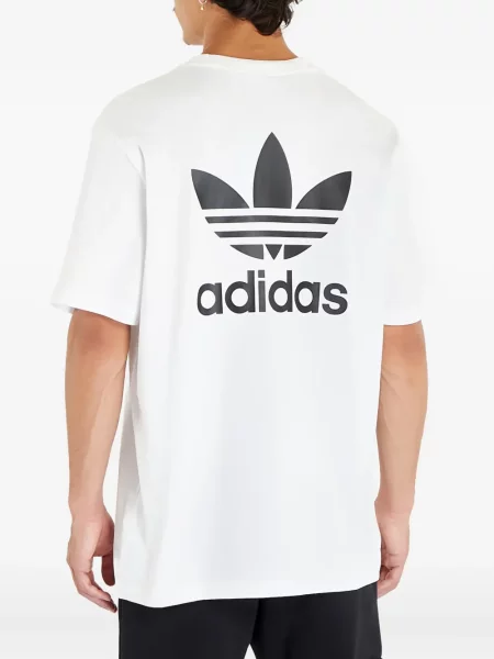 Бягане тениска Adidas с леопардов принт от джърси черно