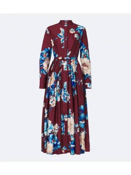 Rochie tip cămașă Leo Lin cu model floral