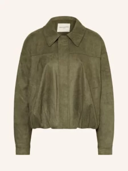 Grace & Mila Kurtka Verve W Stylu Skórzanym gruen