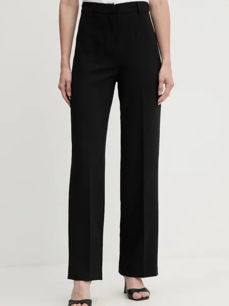 Talia spodnie Morgan z wysoką talią czarne