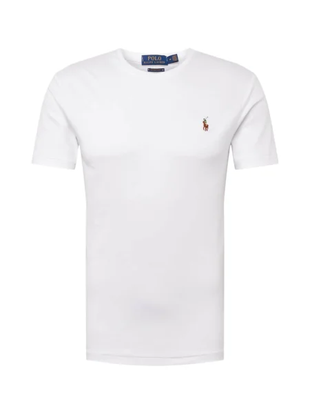 Polo Ralph Lauren Tricou / maro caramel / crem / verde iarbă alb