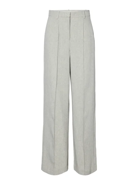 YAS Pantaloni YASRIU amestecat gri