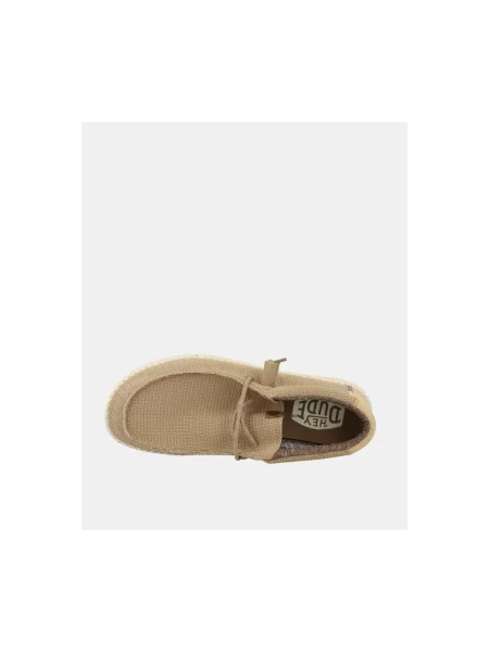 Sneakerși Heydude plasă maro