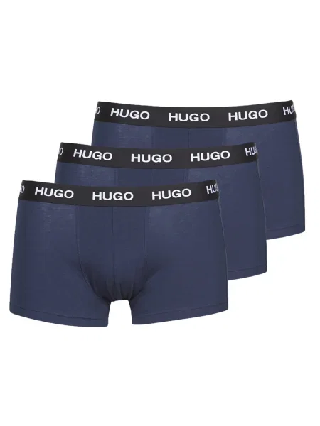 HUGO Boxerky námornícka modrá / biela / čierna námorníctvo