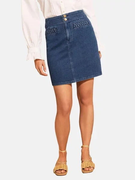 Love & roses Fustă închis albastru