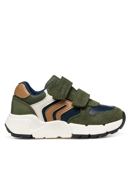 Geox Сникърси B Flexyper Mini Boy M зелен