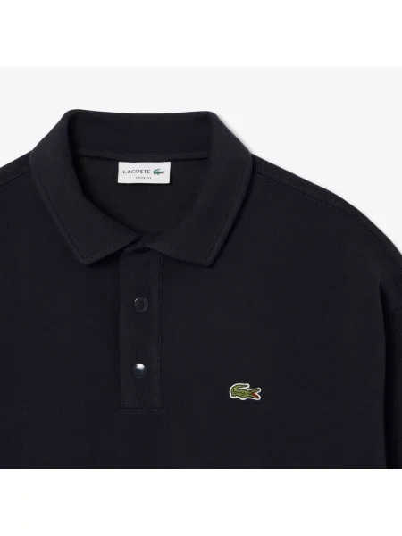 Lacoste Bluza Piqué O Luźnym Kroju granatowa