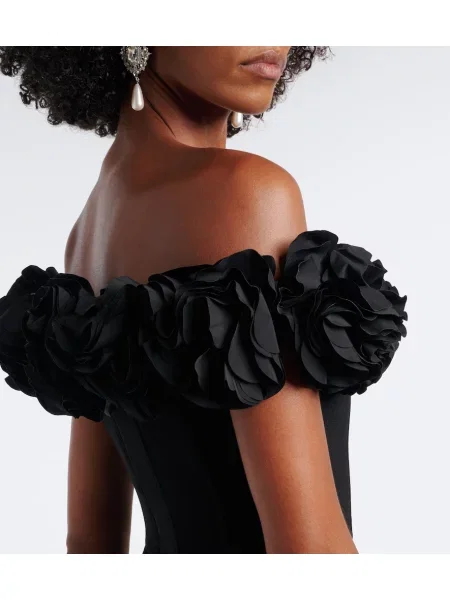 Rochie Rebecca Vallance cu model floral negru