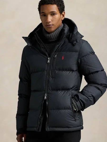 Polo Ralph Lauren geacă de puf de iarnă negru