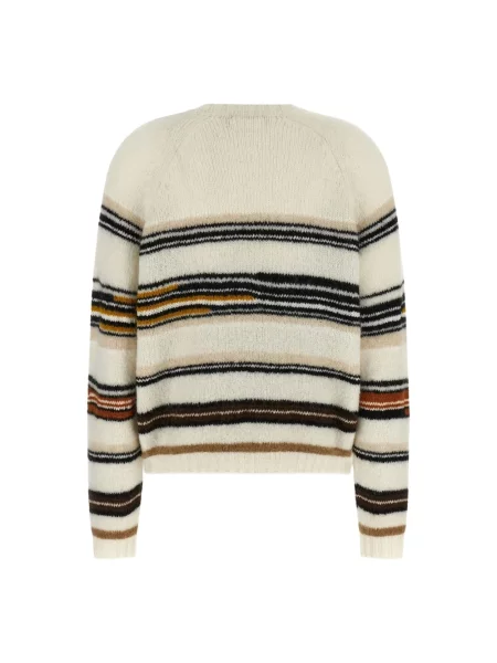 Sweter Missoni w paski z długim rękawem z okrągłym dekoltem