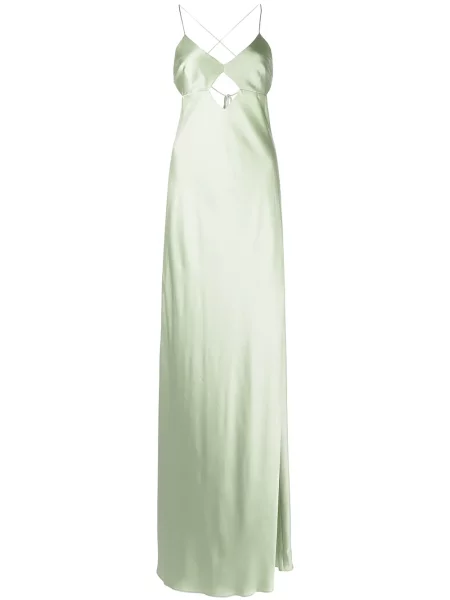 Rochie Michelle Mason de mătase verde