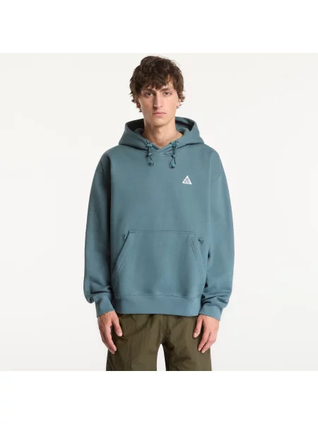 Hanorac cu glugă Nike din fleece alb